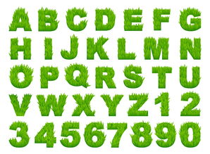 草地創(chuàng)意英文字母數(shù)字AI矢量設計素材 高清模板與應用指南